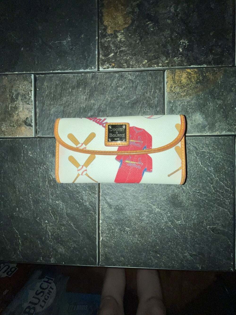 Dooney & Bourke St. Louis Cardinals MLB Baseball Tri-Fold Wallet